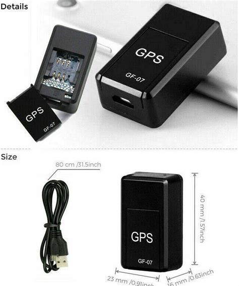 GF07 Mini Magnetic GPS Tracker Real Time Car Truck Vehicle Locator GSM