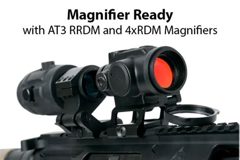 At3 Rco Red Dot Sight With Circle Dot Reticle And Variable Riser Mounts