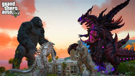 Sin Gomorrah And Godzilla Vs King Kong And Mechagodzilla GTA 5 Mods