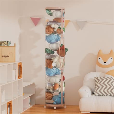 Amazon.com: Stuffed Animal Storage Tube,Stuff Animal Organizer,Stuffed Animal Zoo Storage, PET