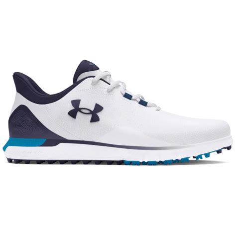 Under Armour Mens Hovr Fade 2 Sl 2024 White Golfskor Herr Golfskor