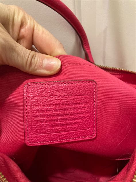 Coach Hot Pink Leather Purse Gem