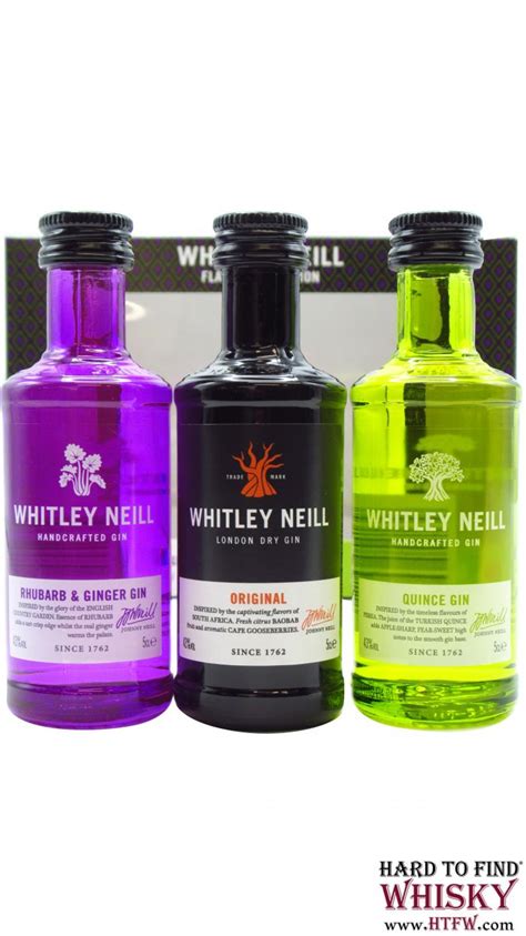 Whitley Neill Flavoured Miniature Gift Pack 3 X 5cl Gin