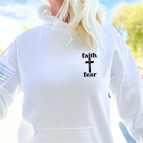 Faith Over Fear Hoodie Bible Verse Hoodie Christian Apparel Etsy