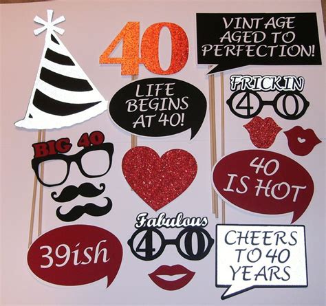 Details About 40th Birthday Photo Prop Life Begins At 40 Fabulous 40