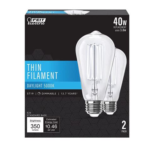 Pc Feit St E Medium Filament Led Bulb Daylight Watt