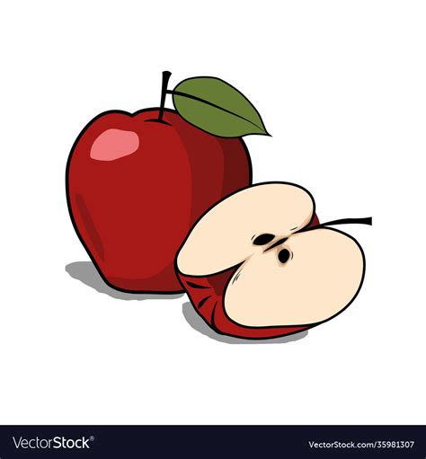 Apple Doodle Style Royalty Free Vector Image Vectorstock