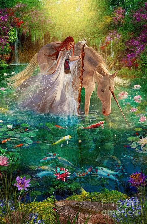 Unicorn And Fairies Unicorn Fantasy Unicorns And Mermaids Fantasy