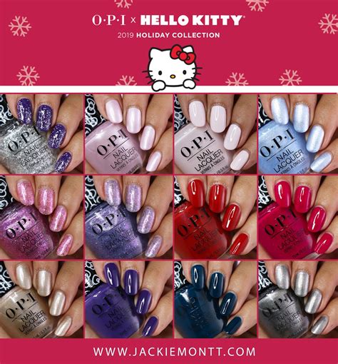 Opi Hello Kitty Collection Holiday 2019 Jackiemontt