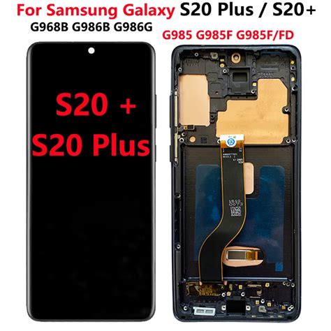 New Oled G985f Lcd For Samsung S20 Plus Lcd With Frame S20 G985 G985f