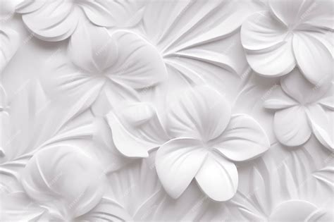 Premium Photo Abstract Tropical Flower Wall Tiles Design 3d