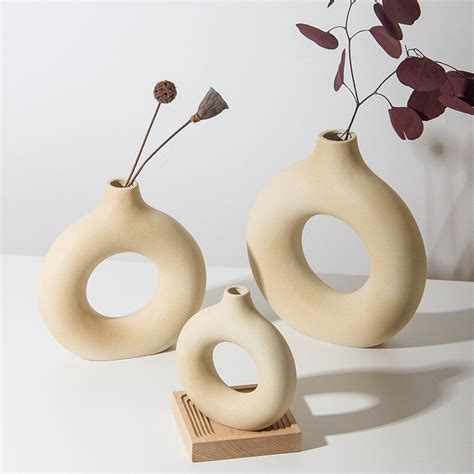 Vase circulaire creux en céramique Maison Déco Vases Merci Boutique