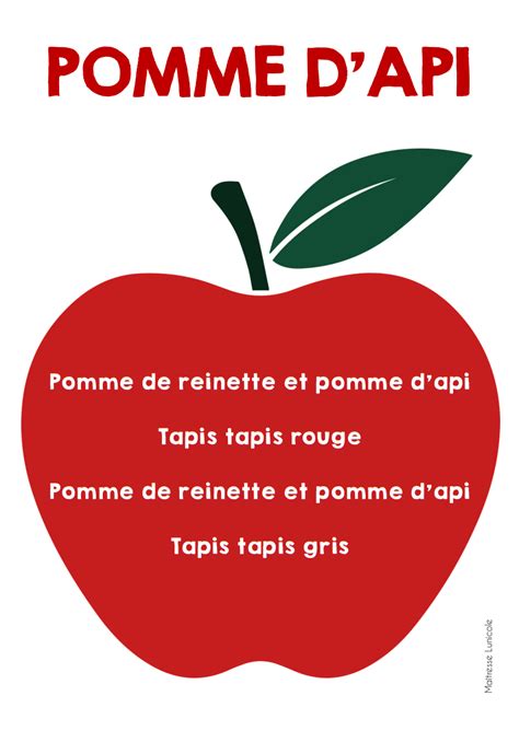 La pomme PS Maîtresse Lunicole