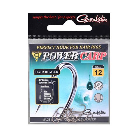 Gamakatsu Power Carp Hair Rigger Barbless Zunnebeld