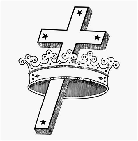 Drawings Of Crosses With Crowns