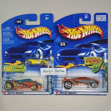 Jual Hotwheels Hot Wheels Speed Shark Free Atomix Vehicle Mobil Kecil Mini Micro Car Twin Mill