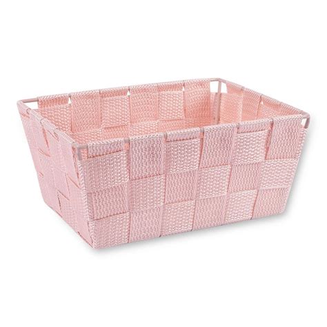 WIDE PINK STORAGE BASKET | Poundstretcher