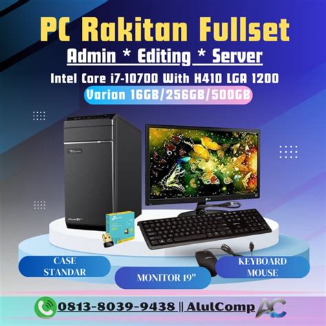 Promo Pc Rakitan Fullset Server I Ram Gb Ssd Gb Hdd Gb