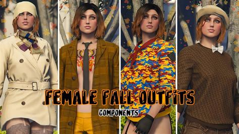 Gta 5 Online Female Fall Outfits 🍁 Ps4 5 Xbox Pc Youtube