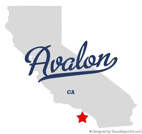 Map of Avalon, CA, California