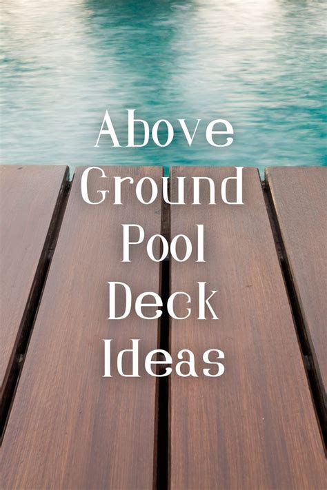 10 Diy Above Ground Pool Deck Plans For Sunny Day Artofit