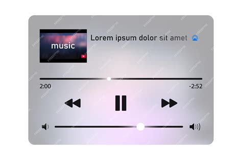 Premium Vector Music Player Music Player Template Music Player App