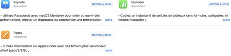 Consomac Apple met à jour sa suite bureautique iWork