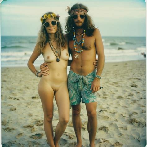 Some Old Polaroids I Found In The Attic Hippies On The Nude Beach Ai