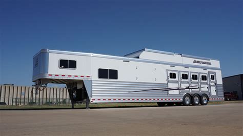 Gooseneck Slant Reverse Load Aluminum Horse Trailer Elite Custom