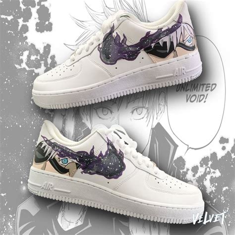 Jujutsu Kaisen Gojo Satoru Custom Nike Air Force 1 Sneakers Sneakers Custom Sneakers Custom