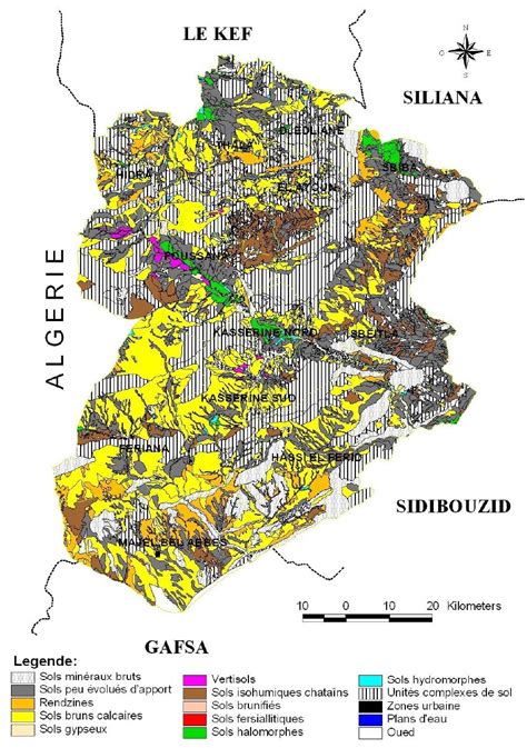 Les Sols Du Gouvernorat De Kasserine