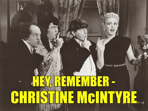 Hey, Remember - Christine McIntyre? - HaphazardStuffBlog