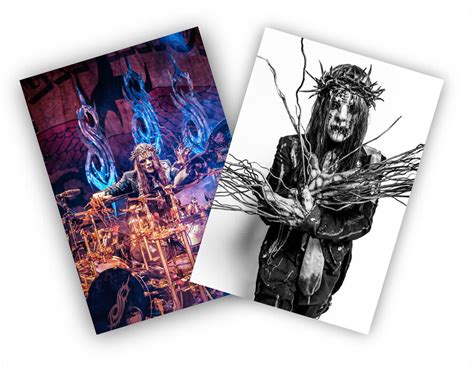 Paul Harries Photographer Joey Jordison Double Sided Print