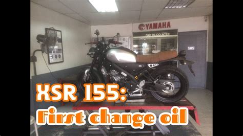 YAMAHA XSR 155 First Change Oil YouTube