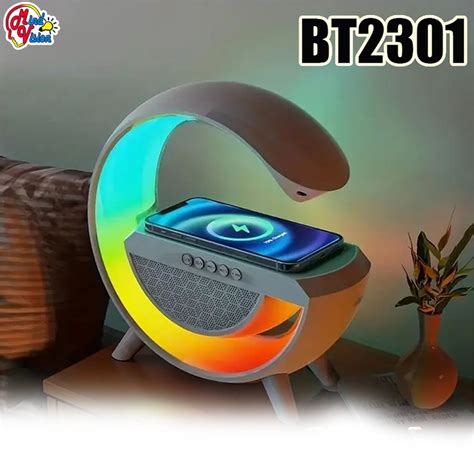 Bt Led Wireless Charging Speaker Bluetooth Speaker Rgb Dazzling