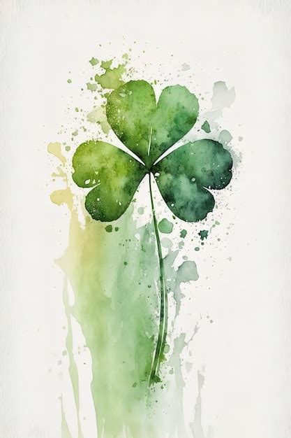 Premium Photo Background Lucky Green Four Leaf Clover Isolated St