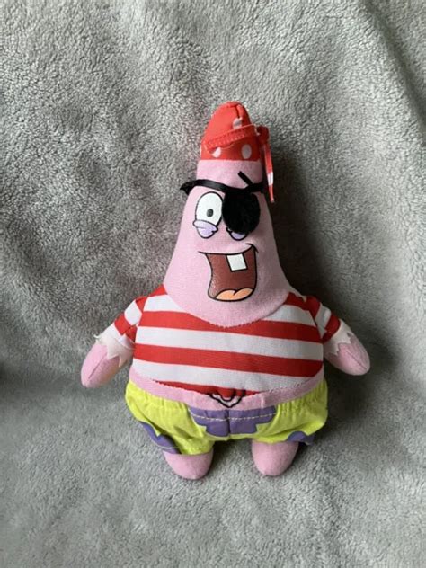 NICKELODEON SPONGEBOB SQUAREPANTS Patrick Pirate Plush Soft Toy 2007