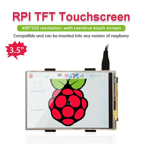 Keyestudio Rpi Tft Inch Lcd Touch Screen Shield For Raspberry Pi B