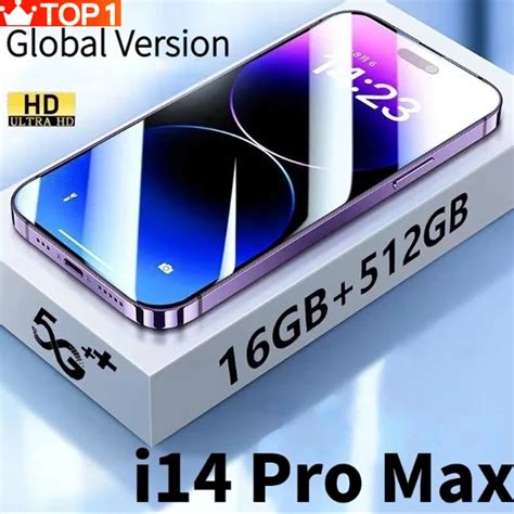 Smartphone Plein Cran I14 Pro Max T L Phone Portable 2023 Appareil