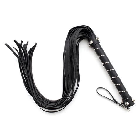 Aliexpress Buy Black PU Leather Fetish Bondage Sex Whip Flogger