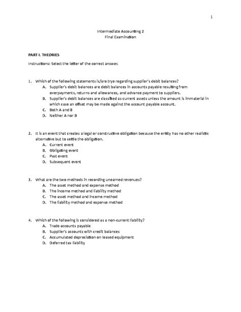 Pdfcoffee Lecture Notes Intermediate Accounting 2 Final Examination