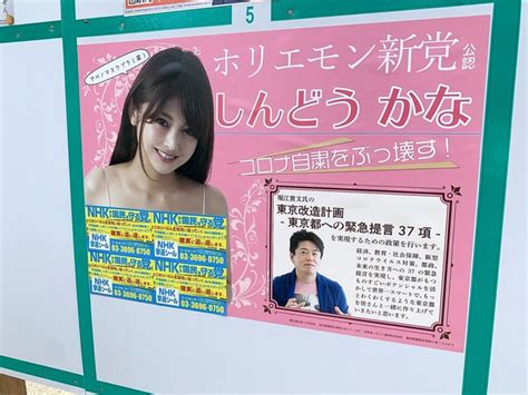 【画像】「アベノマスクブラ」のセクシー選挙ポスターで北区都議補選が大騒ぎ 大胆な胸元に修正入る 田野幸伸 810 ライブドアニュース