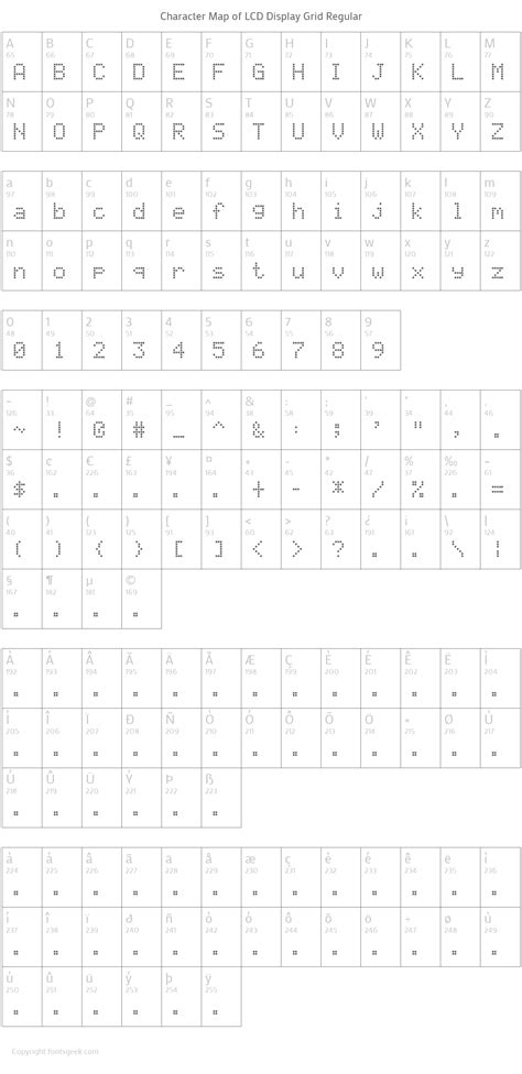 Lcd Display Grid Regular Download For Free View Sample Text Rating