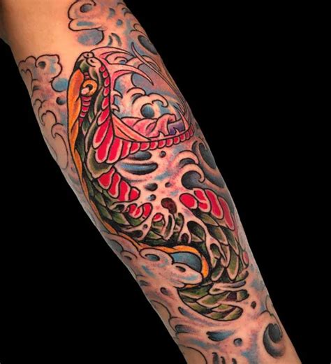 Soul Stirring Designs Of Japanese Snake Tattoos To Add To Your