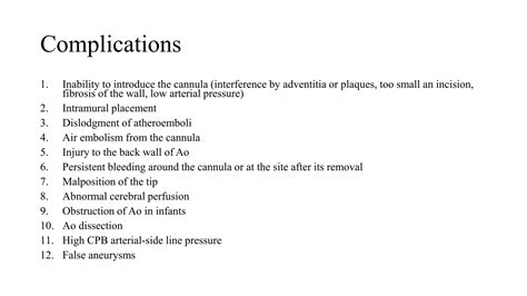 Arterial Cannulation In Cardio Thoracic Surgery Ppt