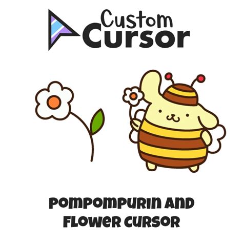 Pompompurin And Flower Cursor Custom Cursor