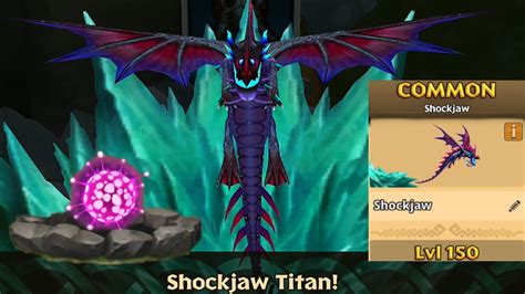 Shockjaw Max Level Titan Mode Dragons Rise Of Berk Youtube