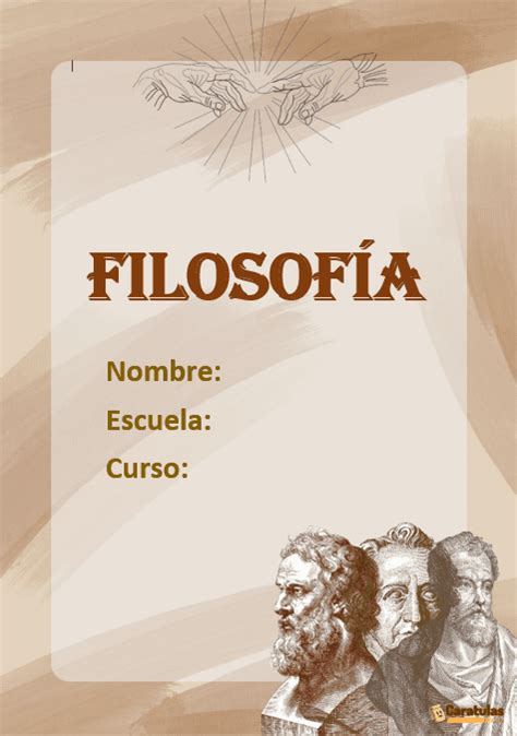 Portadas De Filosofía En Word 【descarga Gratis】