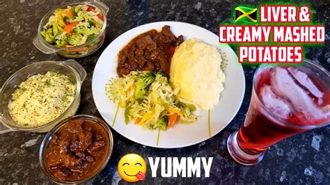 How To Cook Jamaican Style Liver And Kidney With Creamy Mashed Potatoes