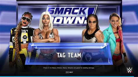 Bianca Bel Air And Jade Cargill Vs Shayna Baszler Zoey Stark Tag Team